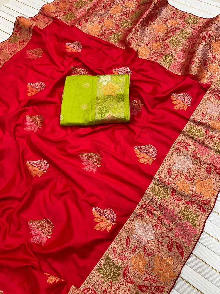 SurSanjh Designer Dola Silk Saree