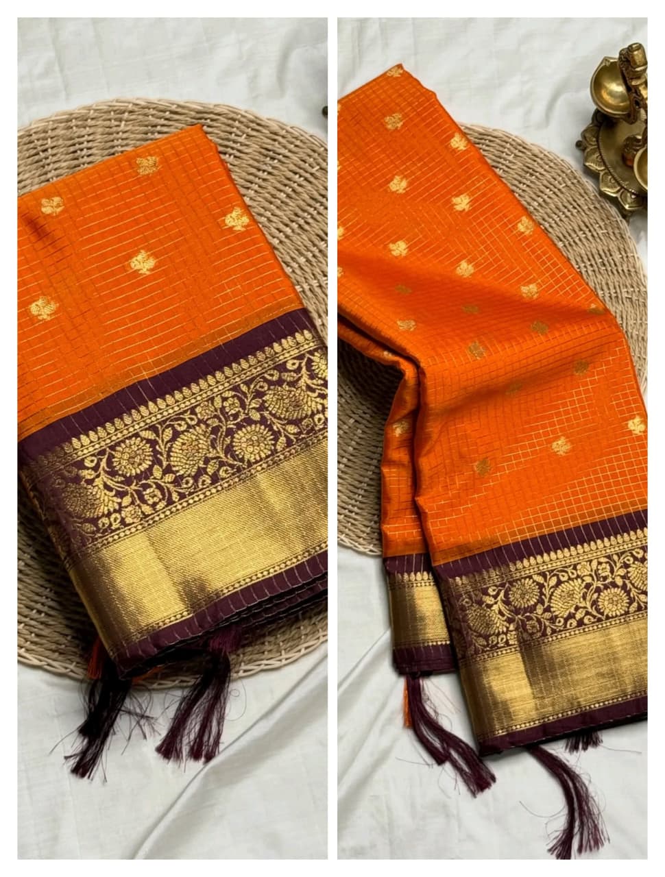 Silkway Glow Designer Katan Silk Saree