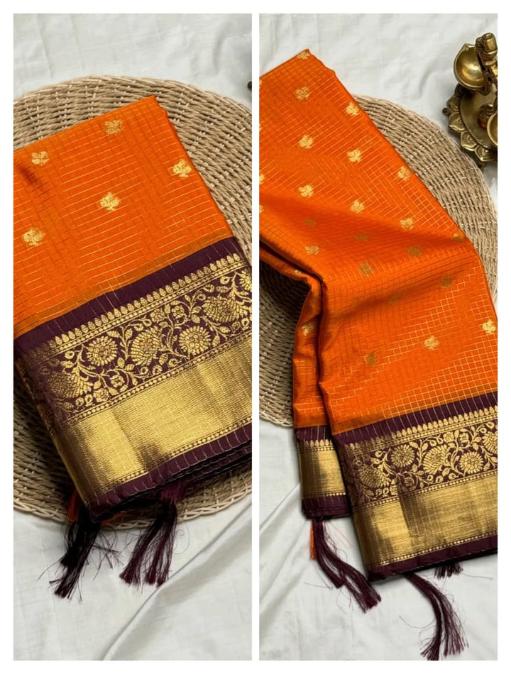 Silkway Glow Designer Katan Silk Saree