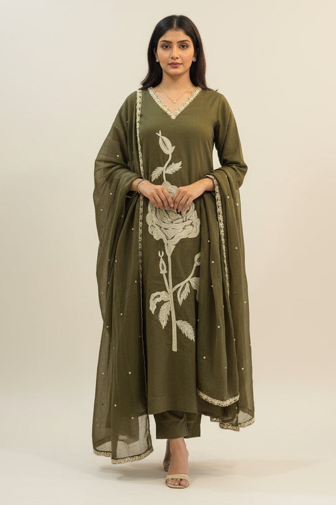 Gentle Muse Cotton Kurti Set