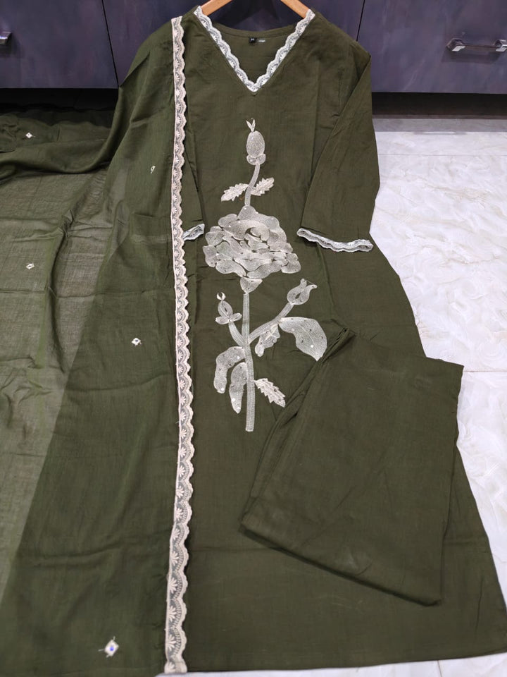 Gentle Muse Cotton Kurti Set