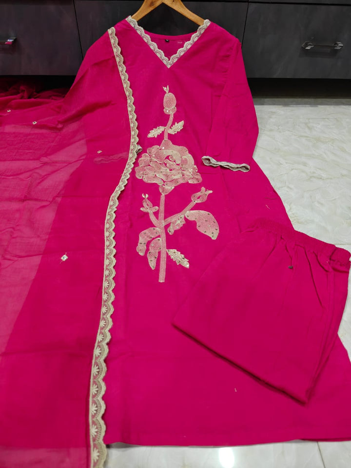 Gentle Muse Cotton Kurti Set