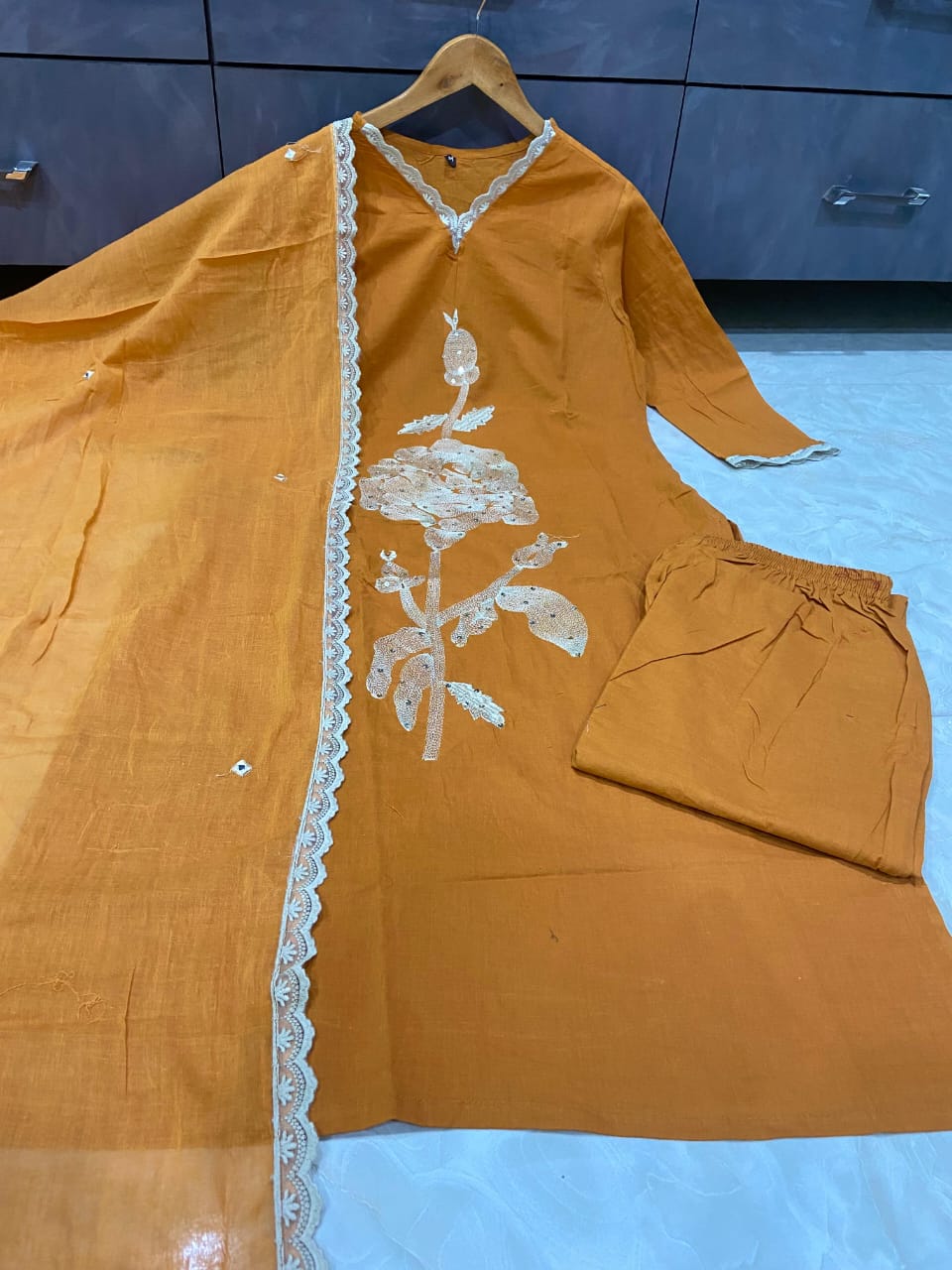 Gentle Muse Cotton Kurti Set