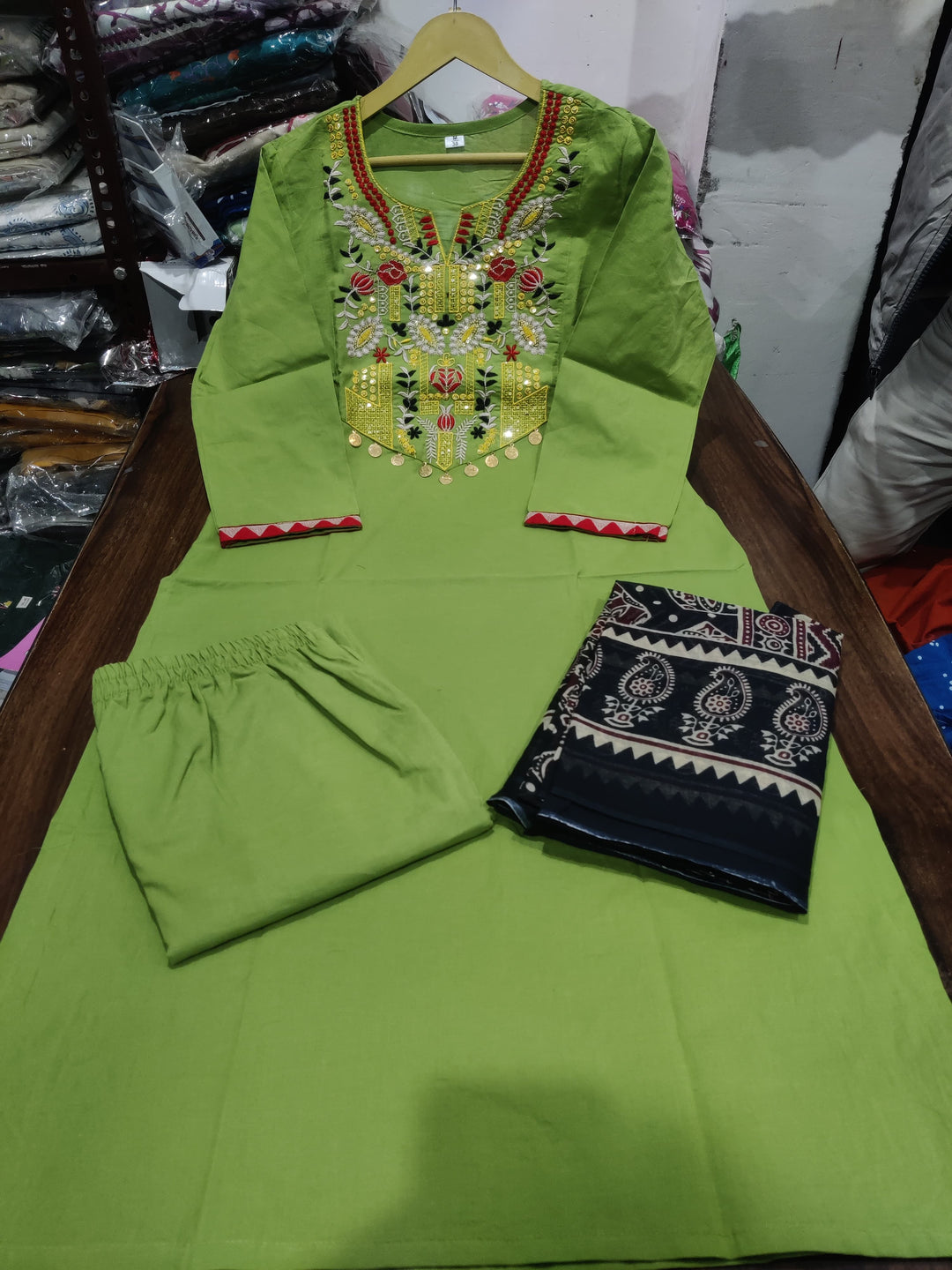 Blush Within Designer Cotton Kurti Set