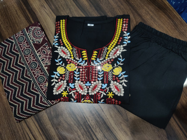 Blush Within Designer Cotton Kurti Set