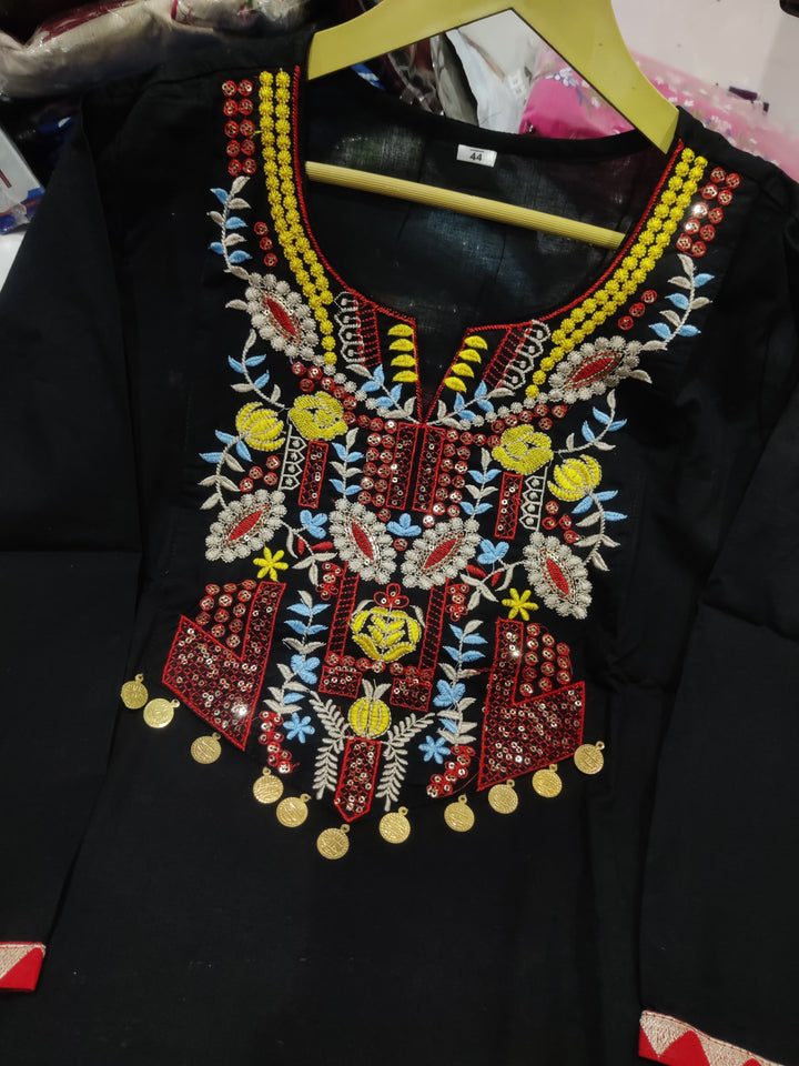 Blush Within Designer Cotton Kurti Set