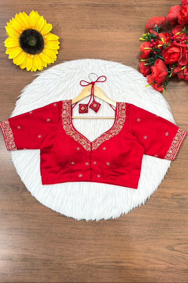 Symbol Of Love-Vichitra Silk Blouse