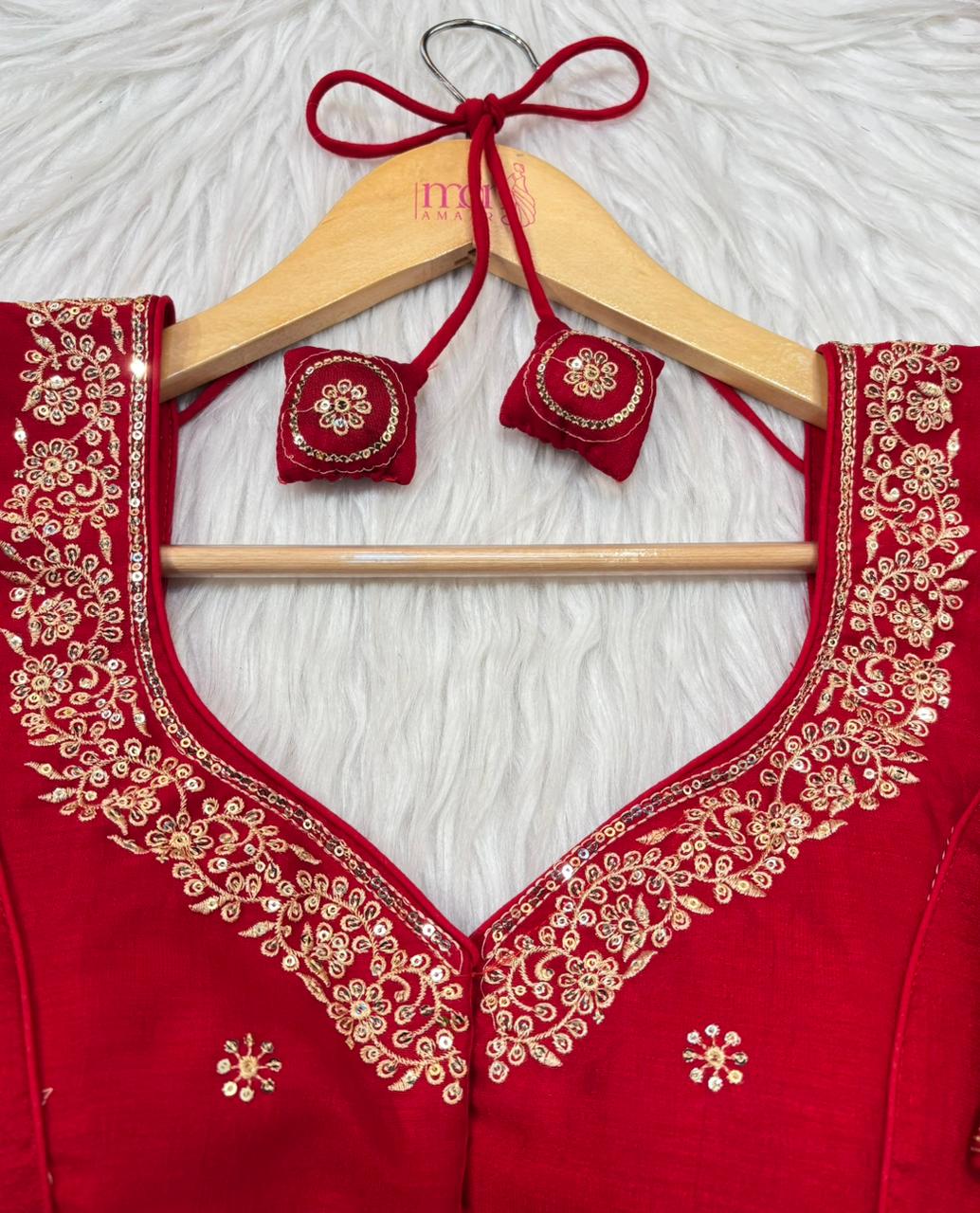 Symbol Of Love-Vichitra Silk Blouse