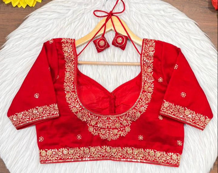 Symbol Of Love-Vichitra Silk Blouse