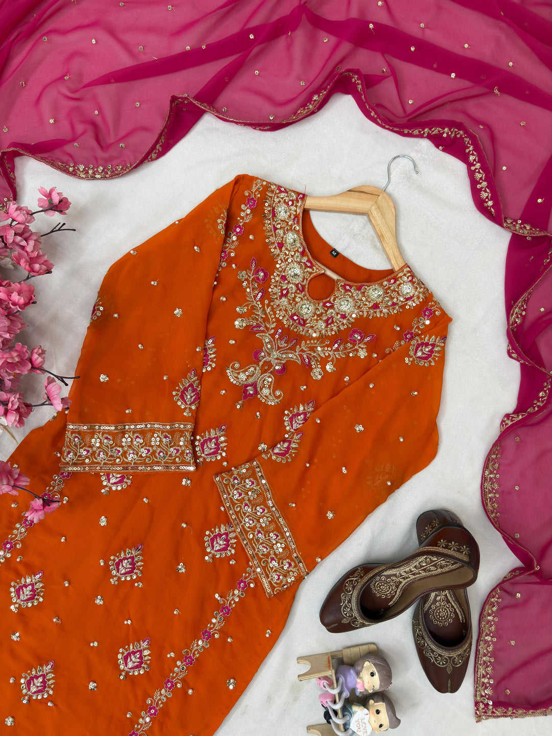 Unspoken Allure Partywear Georgette Kurti Set