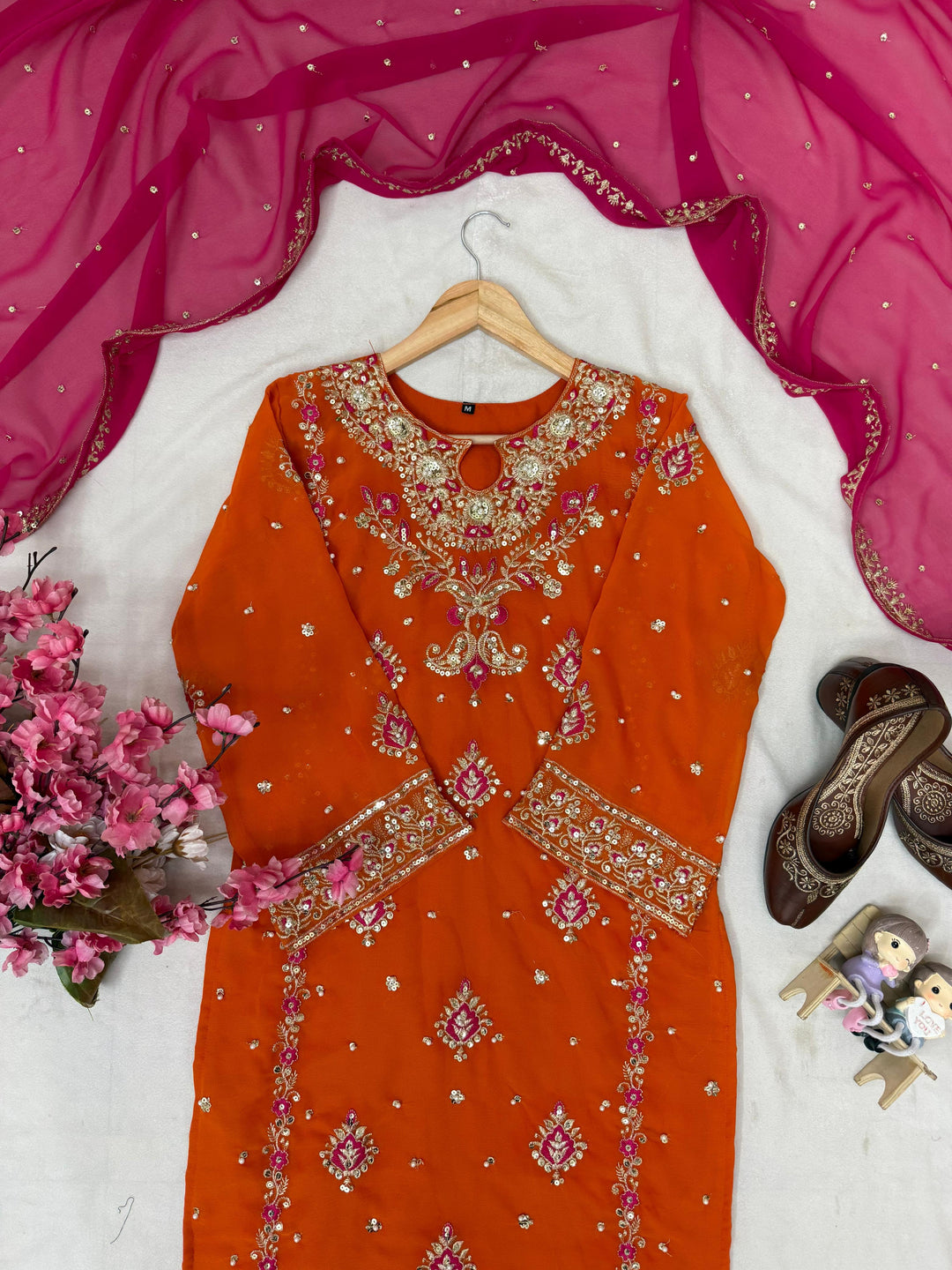 Unspoken Allure Partywear Georgette Kurti Set