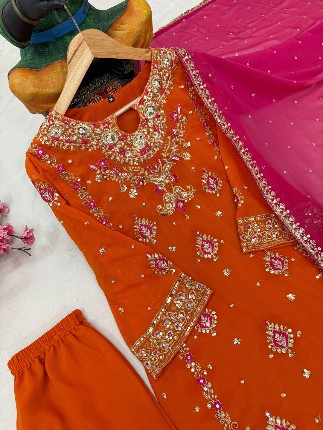 Unspoken Allure Partywear Georgette Kurti Set