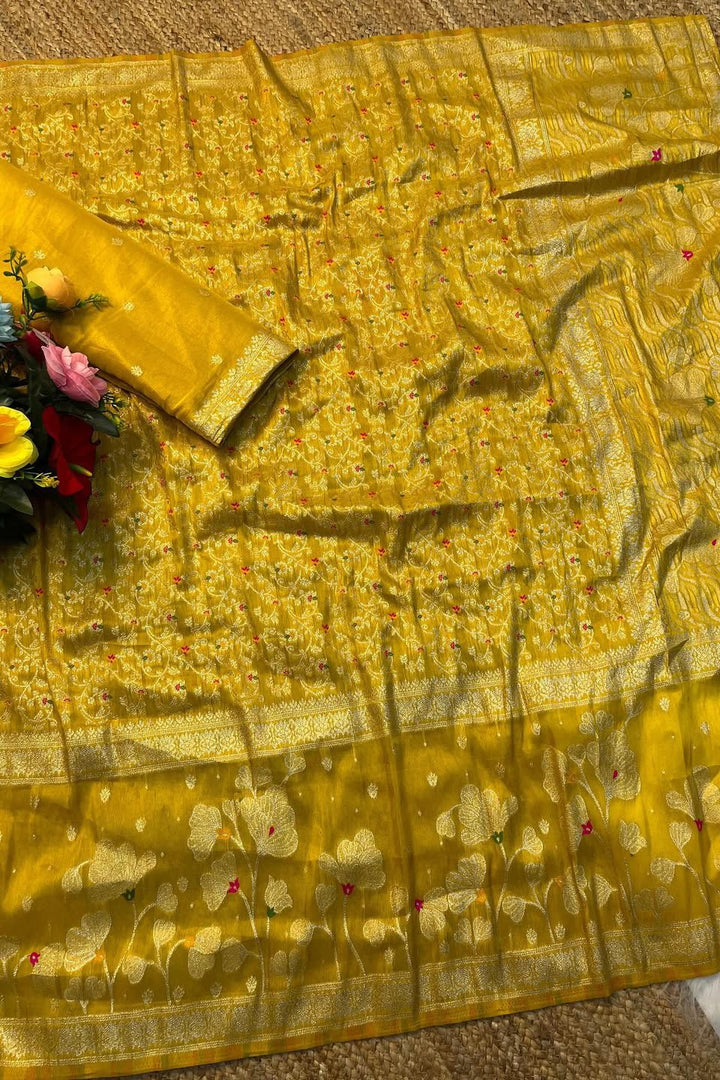 Auralis Organza Tissue  Silk Saree