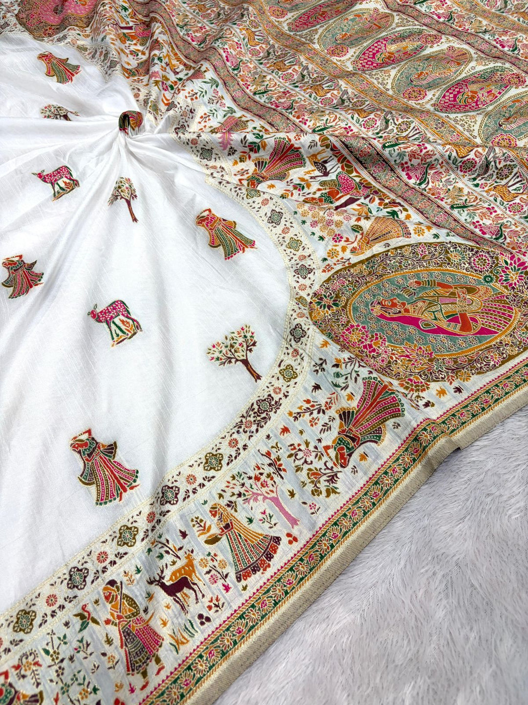 Her Essence Designer Pashmina Silk Saree