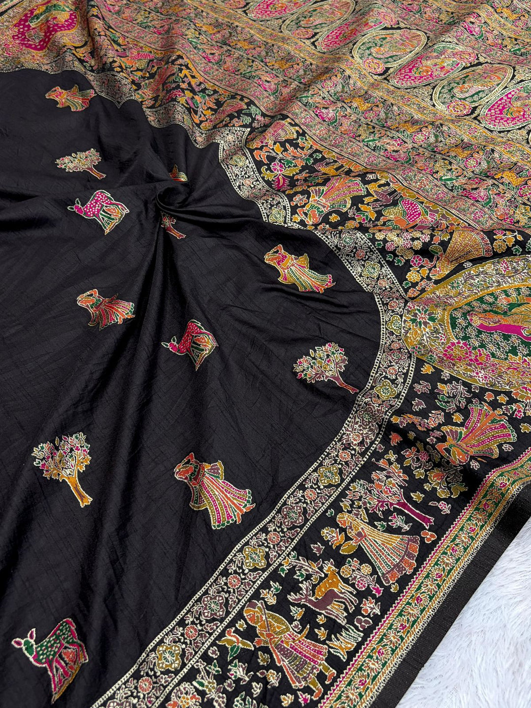 Her Essence Designer Pashmina Silk Saree