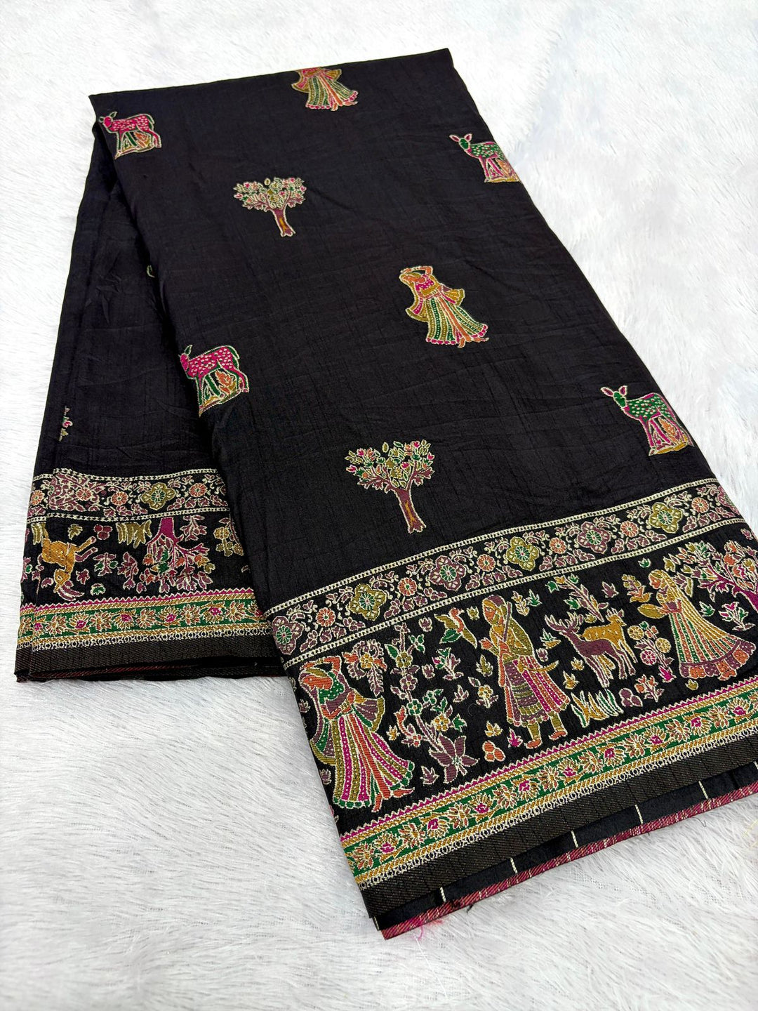 Her Essence Designer Pashmina Silk Saree