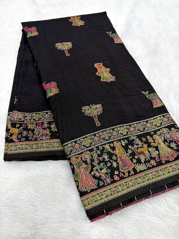 Her Essence Designer Pashmina Silk Saree