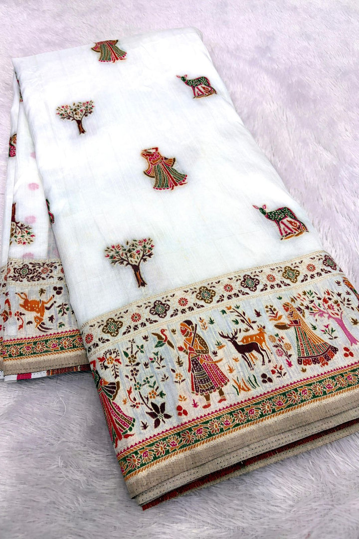 Her Essence Designer Pashmina Silk Saree