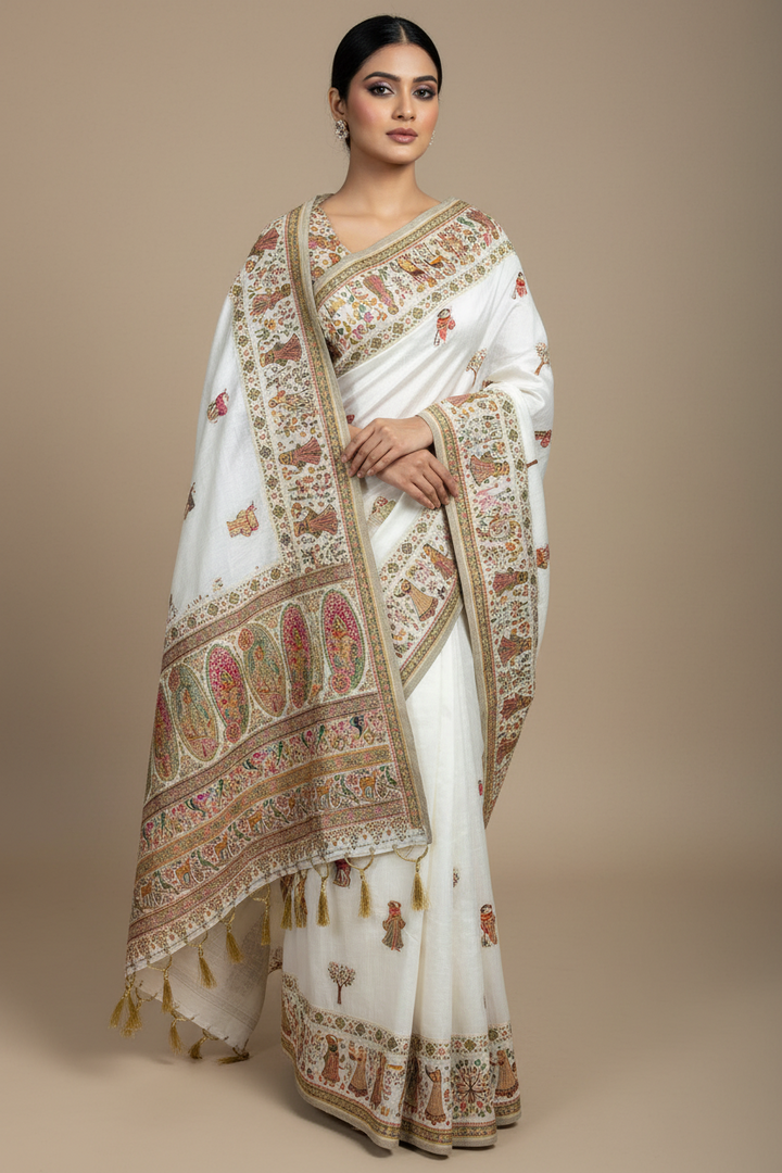 Her Essence Designer Pashmina Silk Saree