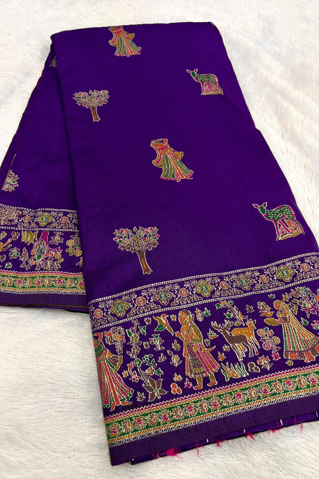 Her Essence Designer Pashmina Silk Saree