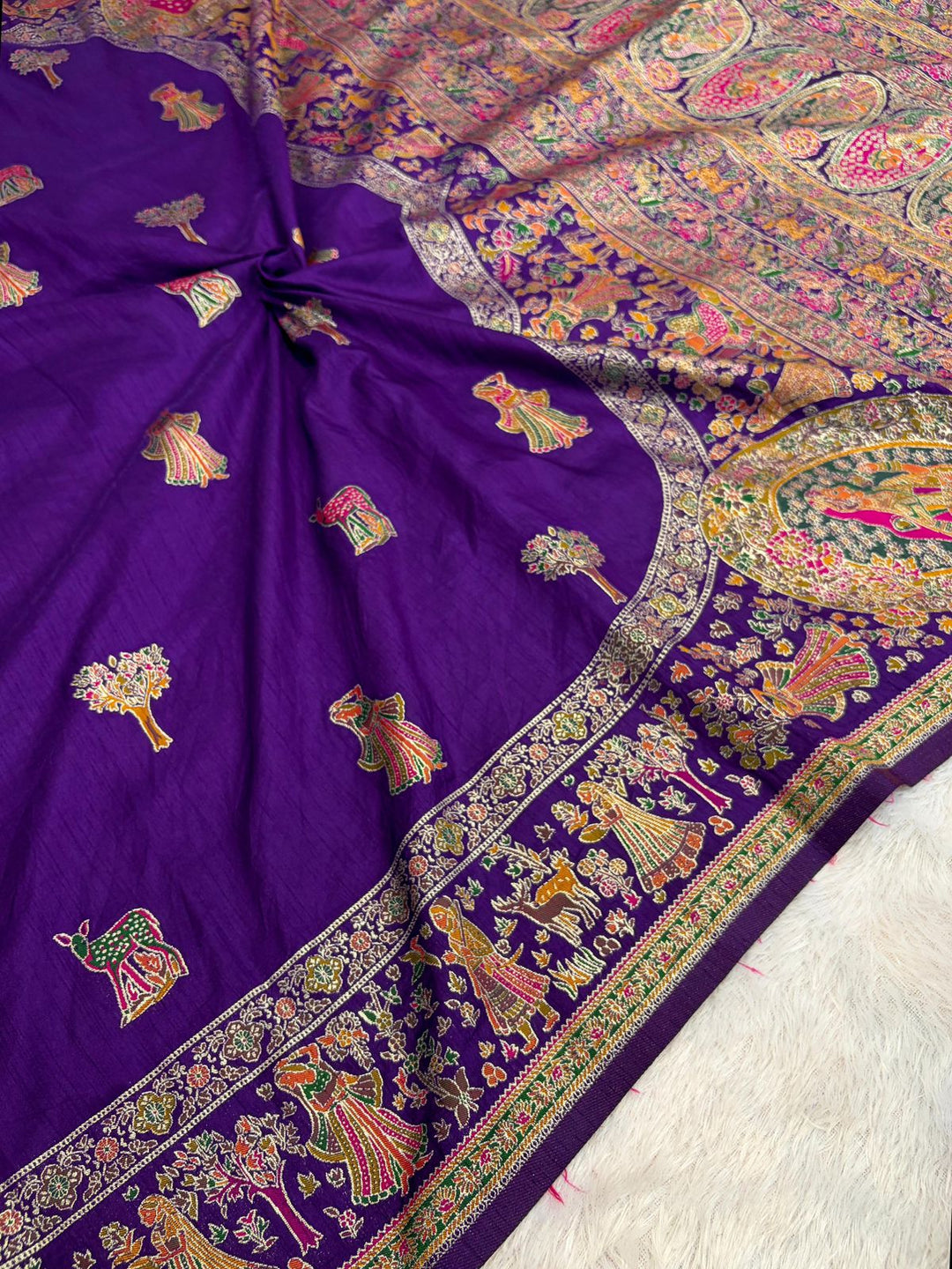 Her Essence Designer Pashmina Silk Saree