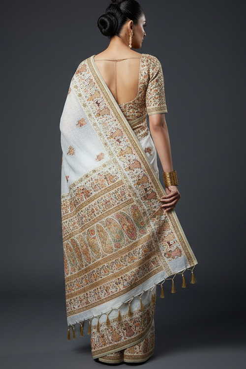 Her Essence Designer Pashmina Silk Saree