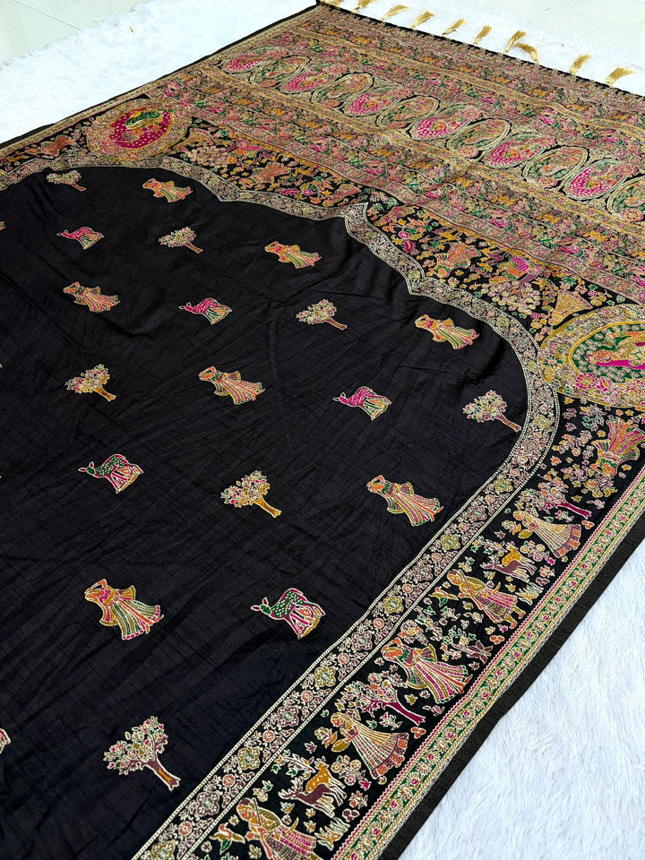 Her Essence Designer Pashmina Silk Saree