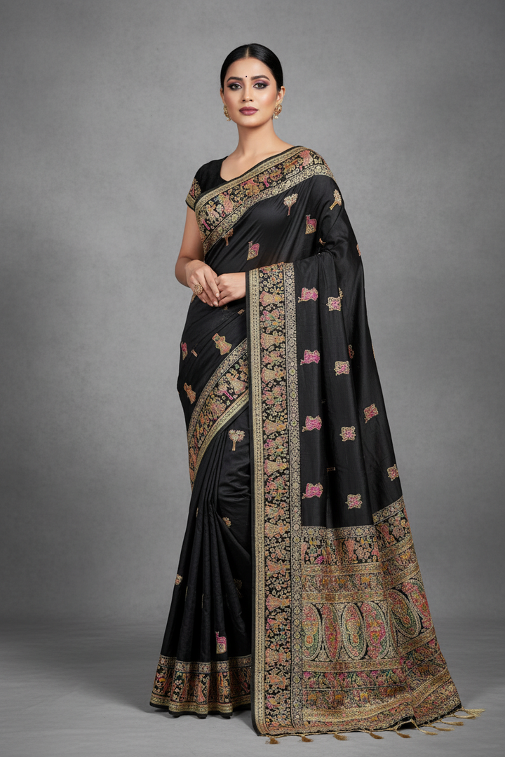 Her Essence Designer Pashmina Silk Saree