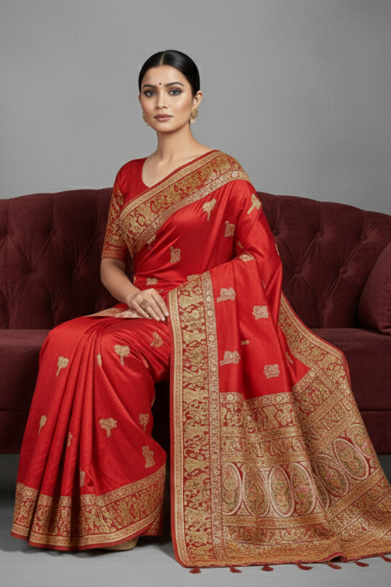 Her Essence Designer Pashmina Silk Saree