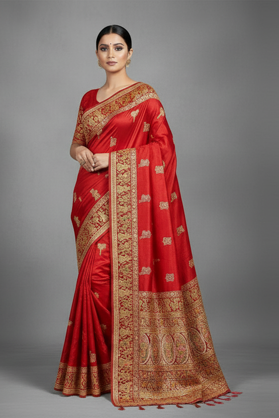 Her Essence Designer Pashmina Silk Saree