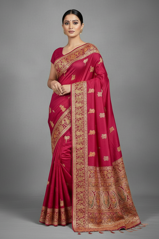 Her Essence Designer Pashmina Silk Saree