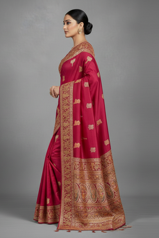 Her Essence Designer Pashmina Silk Saree