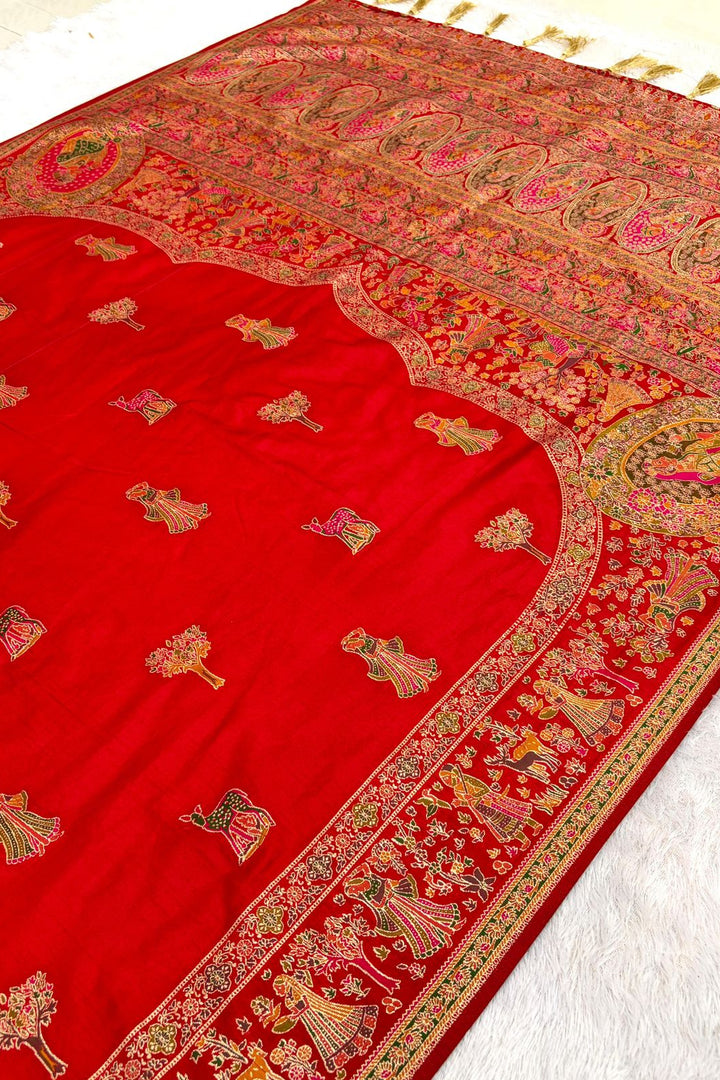 Her Essence Designer Pashmina Silk Saree