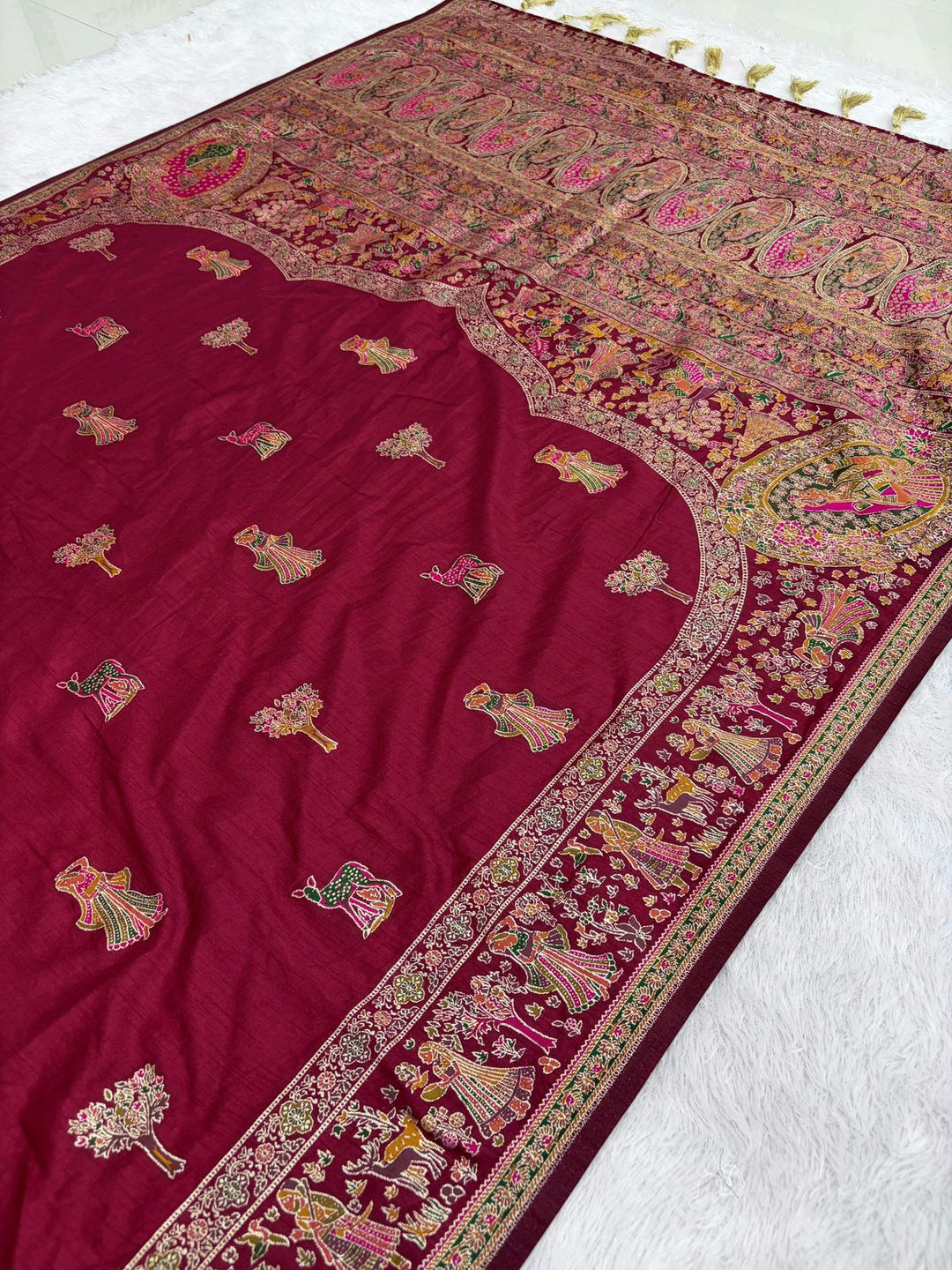 Her Essence Designer Pashmina Silk Saree