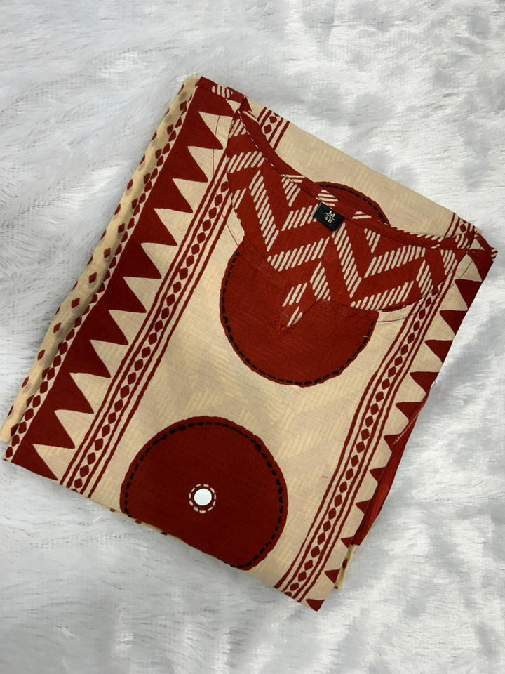 Pretty and Elegant Designer Cotton Kurti Set