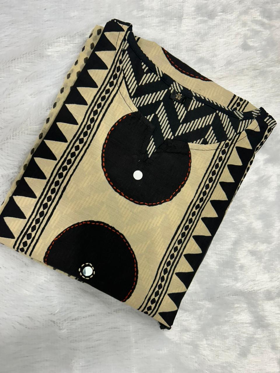 Pretty and Elegant Designer Cotton Kurti Set