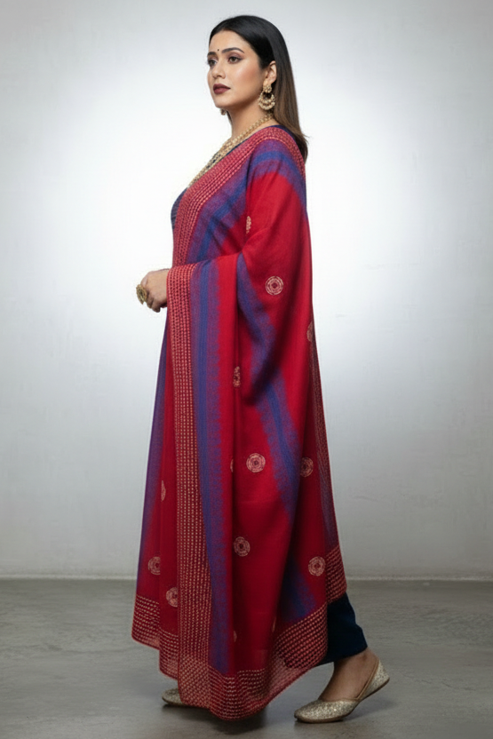 Flower petal Designer Cotton Kurti Set