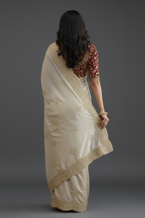 Forest Glow Designer Rangoli Silk Saree