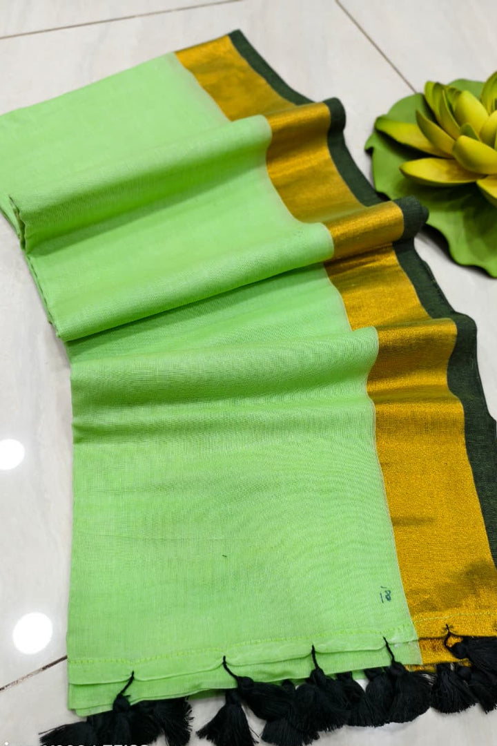 Neel Akash Mul Cotton Saree