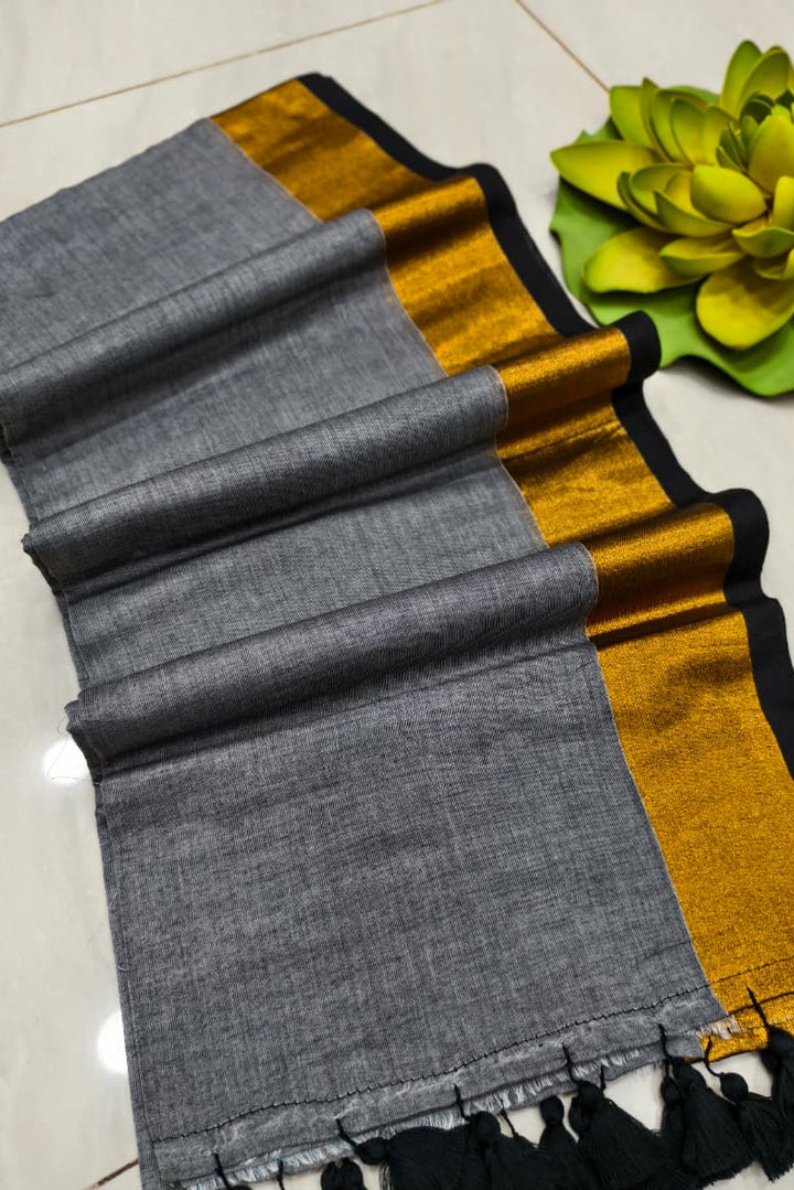 Neel Akash Mul Cotton Saree