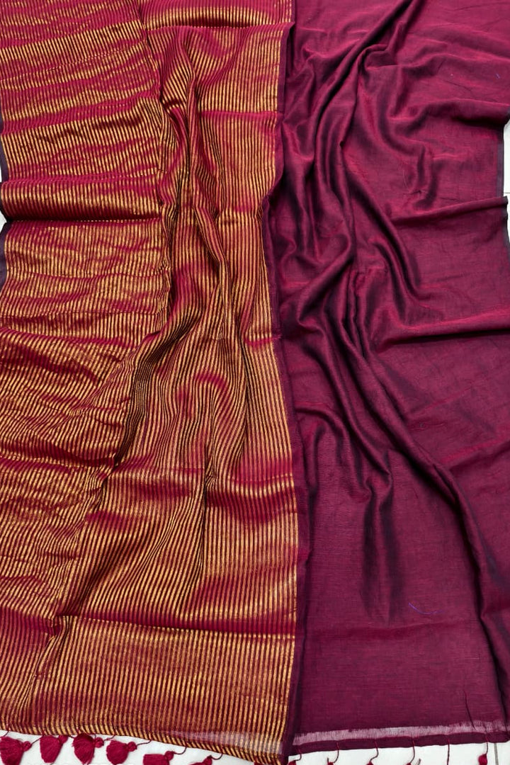 Shine And Smile Cotton Saree