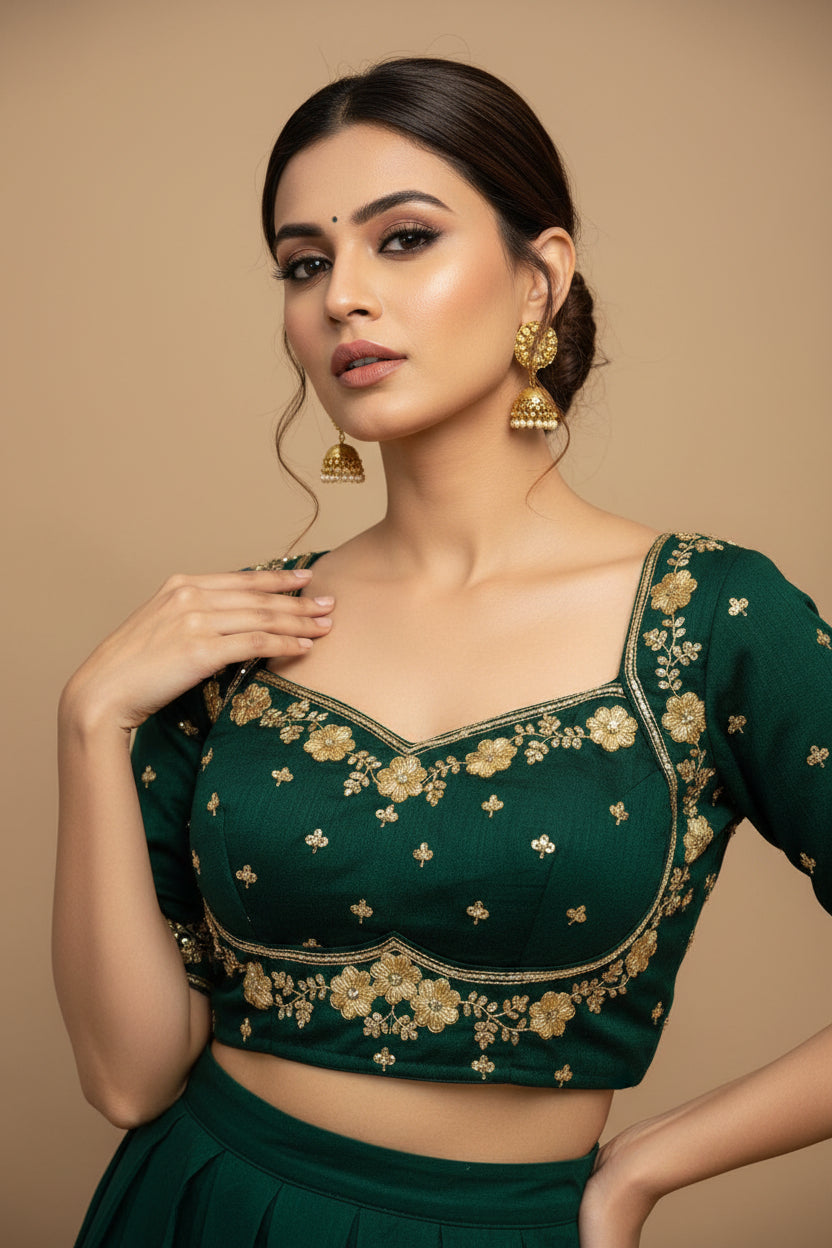 Jhalak-Zari Embroidered Blouse