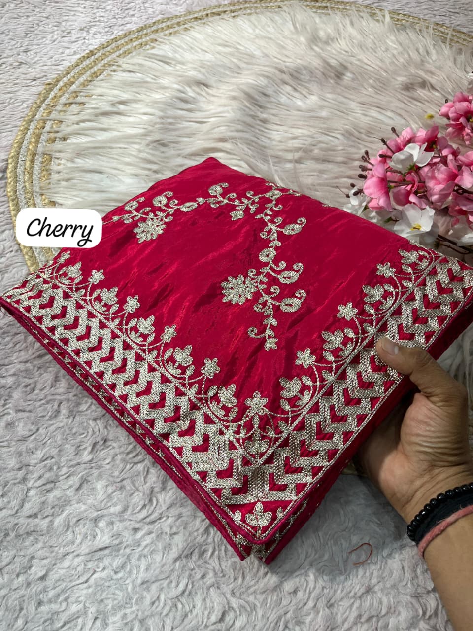 Elowen Glint Party Wear Look Silk Saree