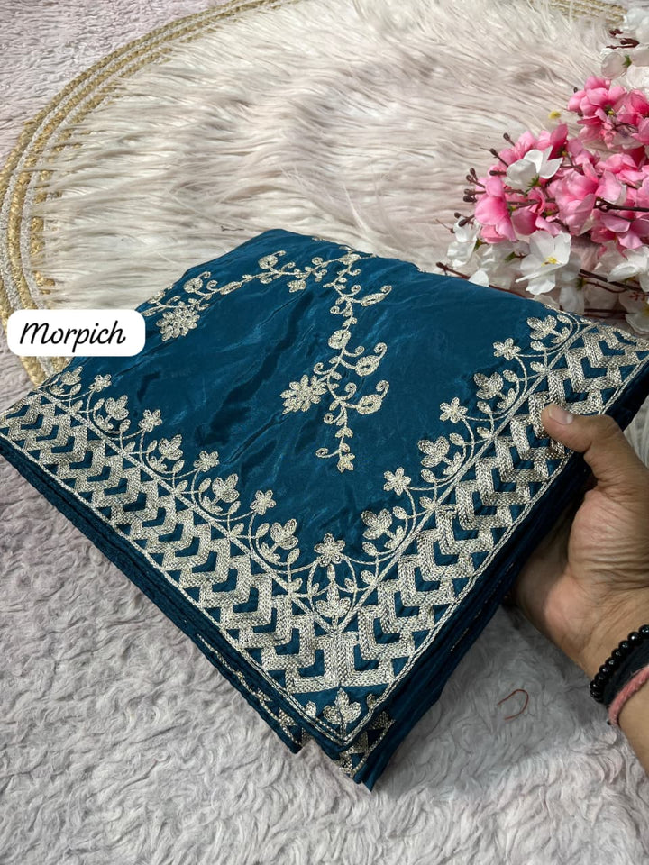 Elowen Glint Party Wear Look Silk Saree