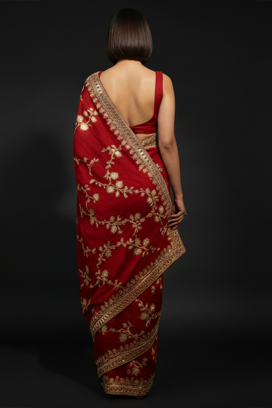 Elowen Glint Party Wear Look Silk Saree