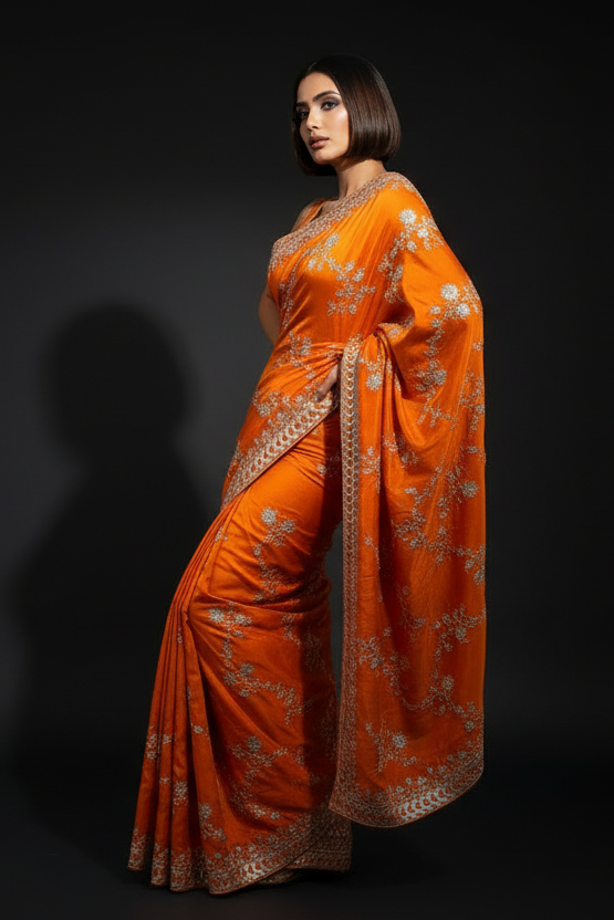 Elowen Glint Party Wear Look Silk Saree