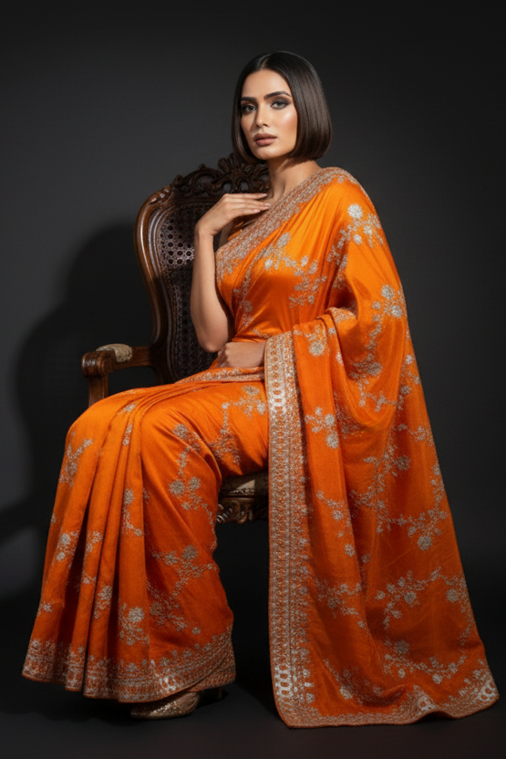 Elowen Glint Party Wear Look Silk Saree