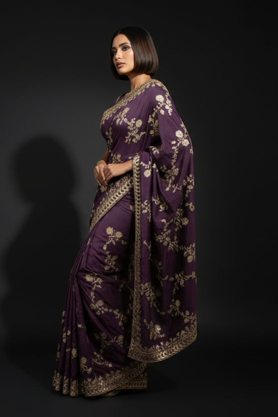 Elowen Glint Party Wear Look Silk Saree