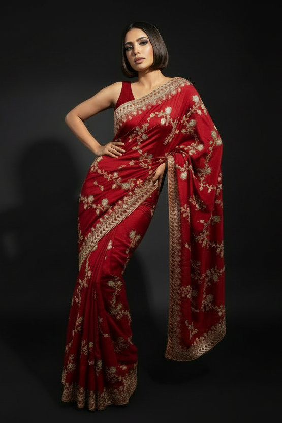 Elowen Glint Party Wear Look Silk Saree