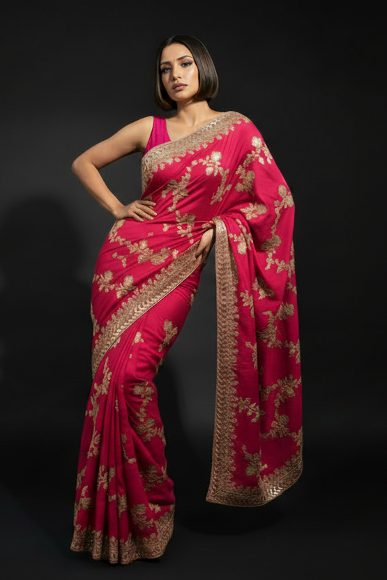 Elowen Glint Party Wear Look Silk Saree